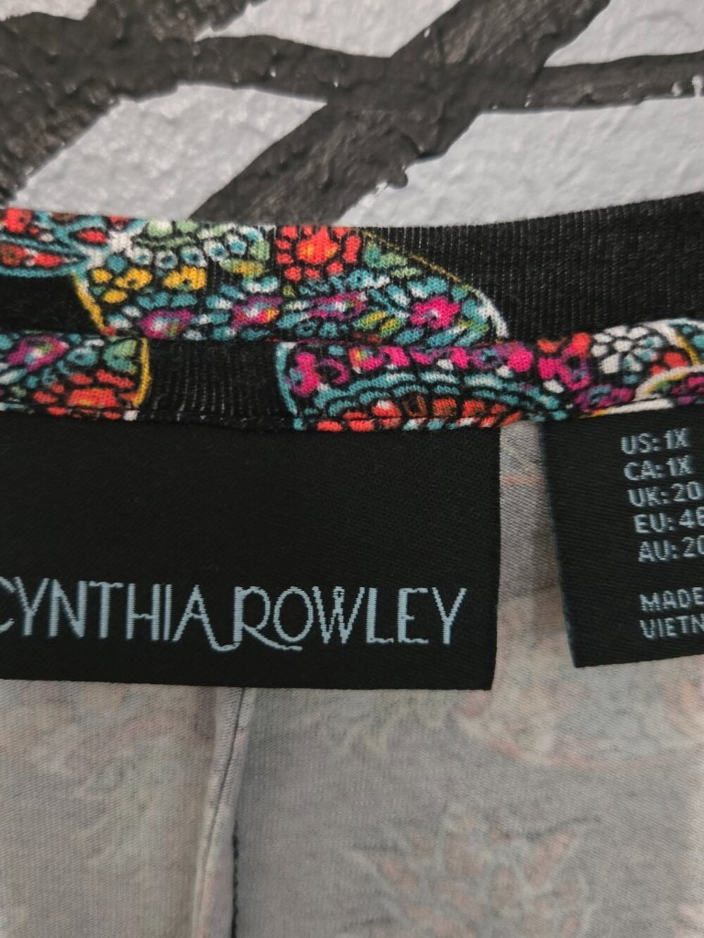 Cynthia Rowley Pineapple Stretch T-Shirt Dress, 1X - Picture 4 of 5